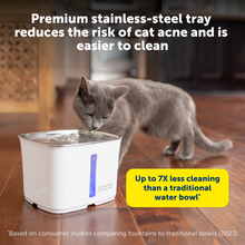 Load image into Gallery viewer, Viva™ Pet Fountain, 64 oz, Stainless Steel Tray