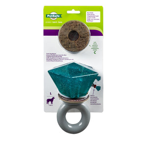 Jewel Pop Treat Ring Holding Dog Toy